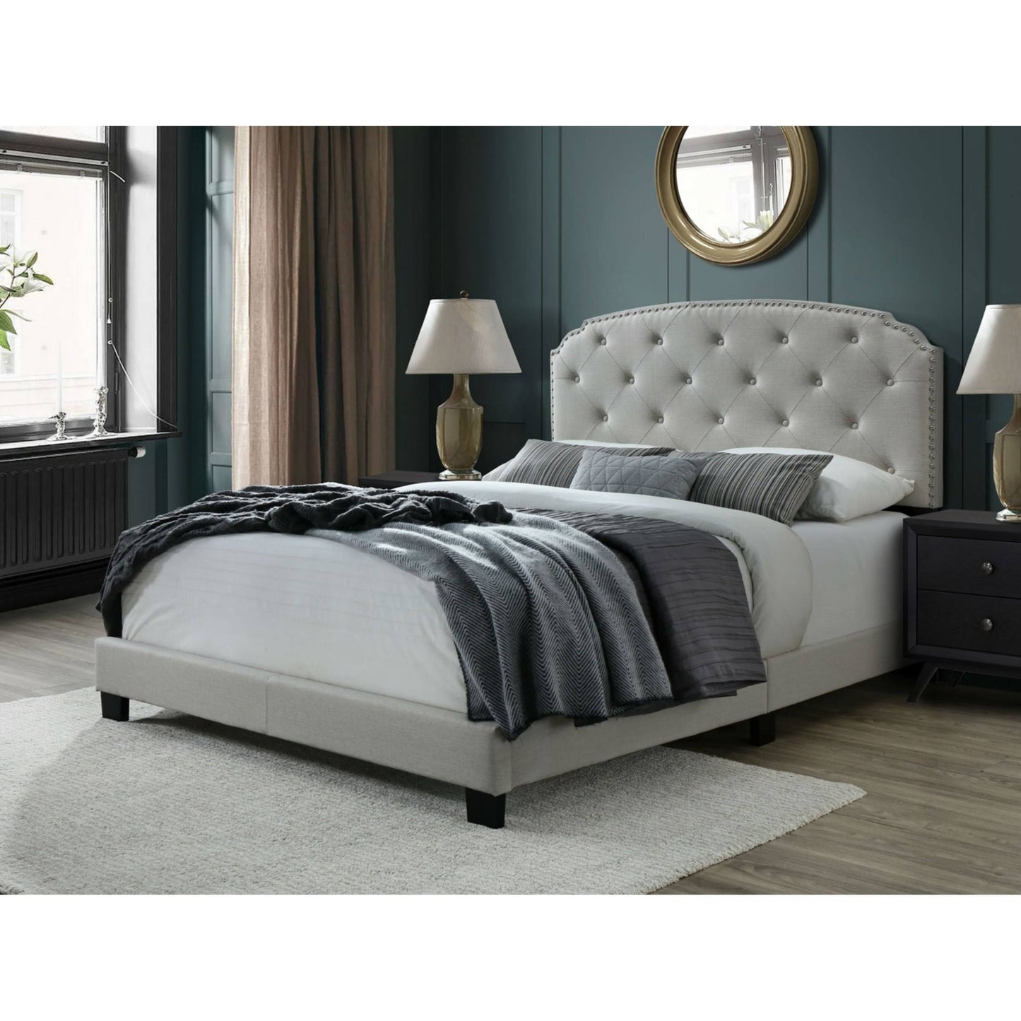 DG Casa Wembley Bed - Beige - Queen QYB3_P6XSL31