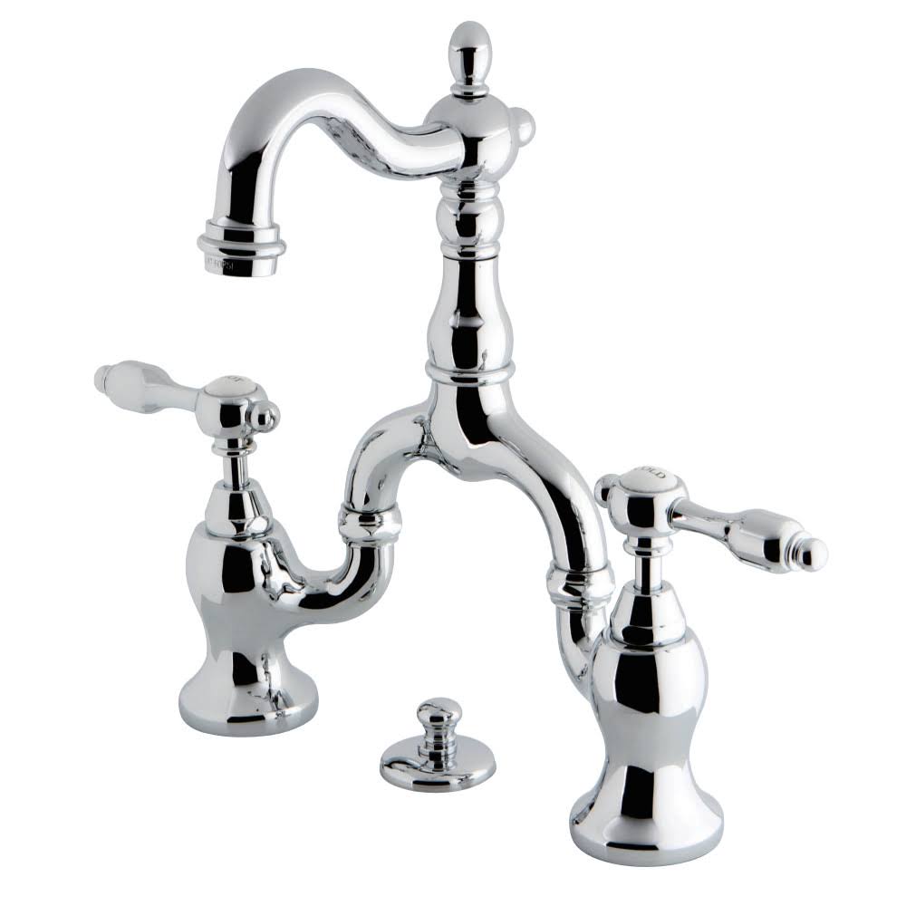 Kingston Brass Ks7971tal Bridge Bathroom Faucet, Polished Chrome DXY9_K5SOJ32