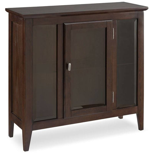 Bowery Hill Curio Cabinet in Chocolate Oak, Brown FQS1_W1VOZ63