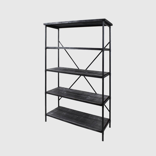 Dowling Industrial 4 Shelf Bookcase Gray - Christopher Knight Home LOD5_V5MSZ34