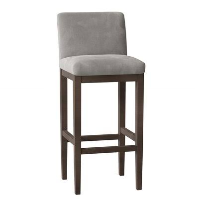 Garland Bar Stool Uniquely Furnished Body Fabric: Savona Oyster, Leg Color: Briar Smoke GMY7_S9DOE15