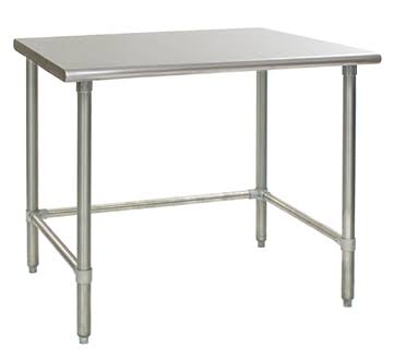 Universal SG3096-RCB - 96x22 x 30x22 Stainless Steel Work Table w/ Galvanized Cross Bar VWW2_I3CXJ85