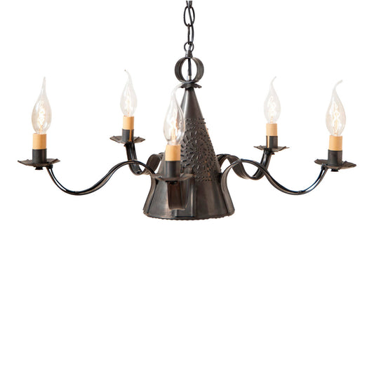 5-Arm Small Sturbridge Chandelier in Kettle Black BSY6_R2WRQ93