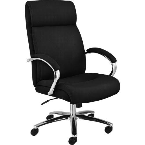 SIM Imports 695616 Fabric Executive Chair with Lumbar Support - High Back - Black UBT1_Q2DEF76