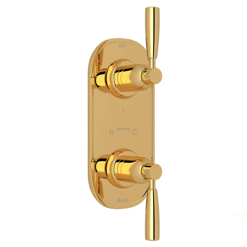 Perrin  Rowe U.8885LS-EG/TO Holborn 1/2x22 Thermostatic Trim with Diverter Finish: English Gold ZJU0_H2WZJ22