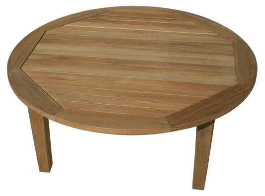 Round Miami Teak Outdoor Coffee Table, 42x22 x 17x22 (MIAT42R) - Royal Teak... SKC3_D5PMI66