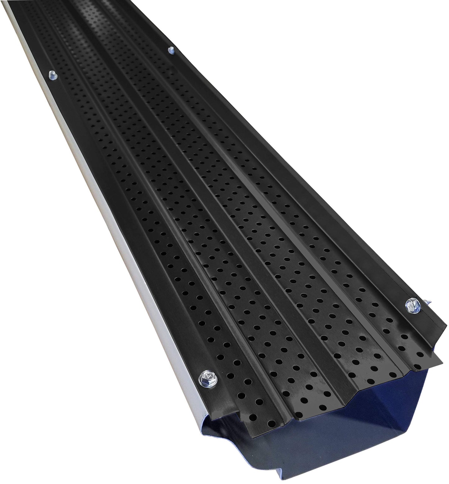 FlexxPoint High Clearance 30 Year Gutter Cover System, Thermal Thaw Black 5x22 Gutter Guards, 510ft BDT7_A9HOH85