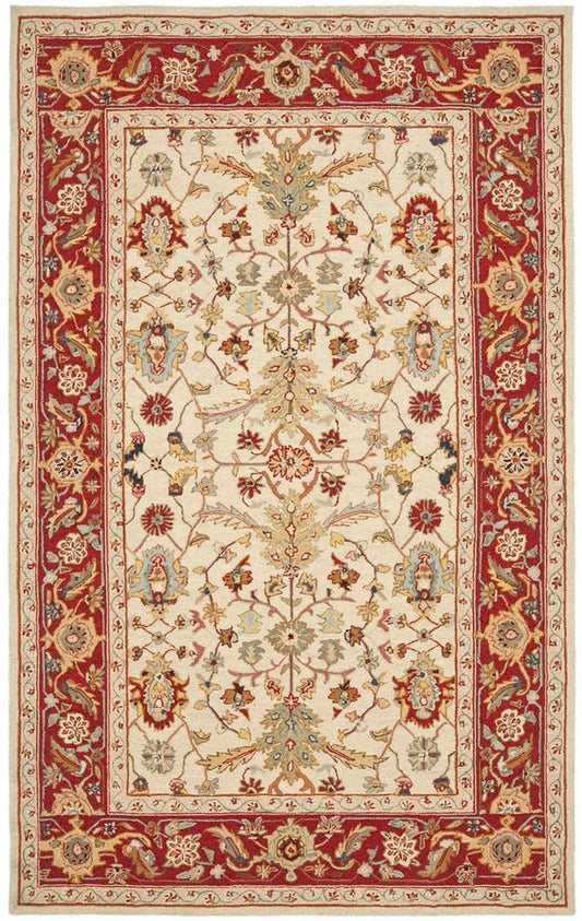 Safavieh Chelsea HK751C 8&9x22 x 11&9x22 Ivory / Red Area Rug LOT4_D9EPX11