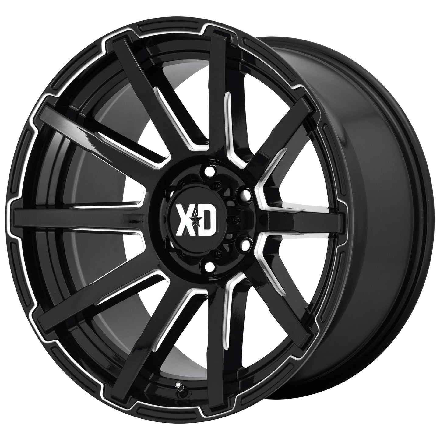 XD Series XD847 Outbreak Gloss Black Milled 22x10 8x180 -18mm (XD84722088318N) MTH4_I9TEG24