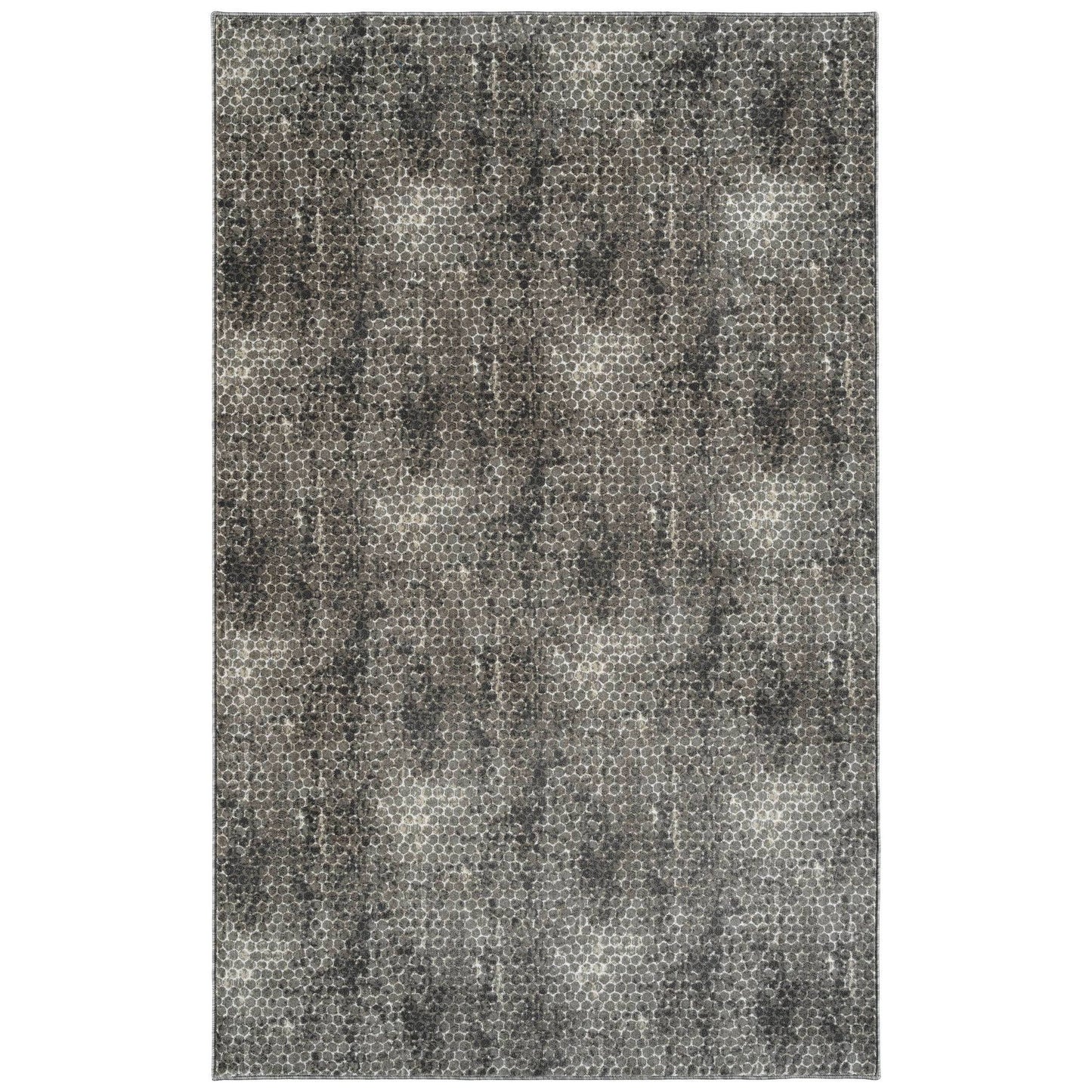 Abigail Modern Polypropylene and Polyester Blend High Performance Area Rug - 70 x 110 - Light Brown/Light Grey RKE9_Y0ECX25