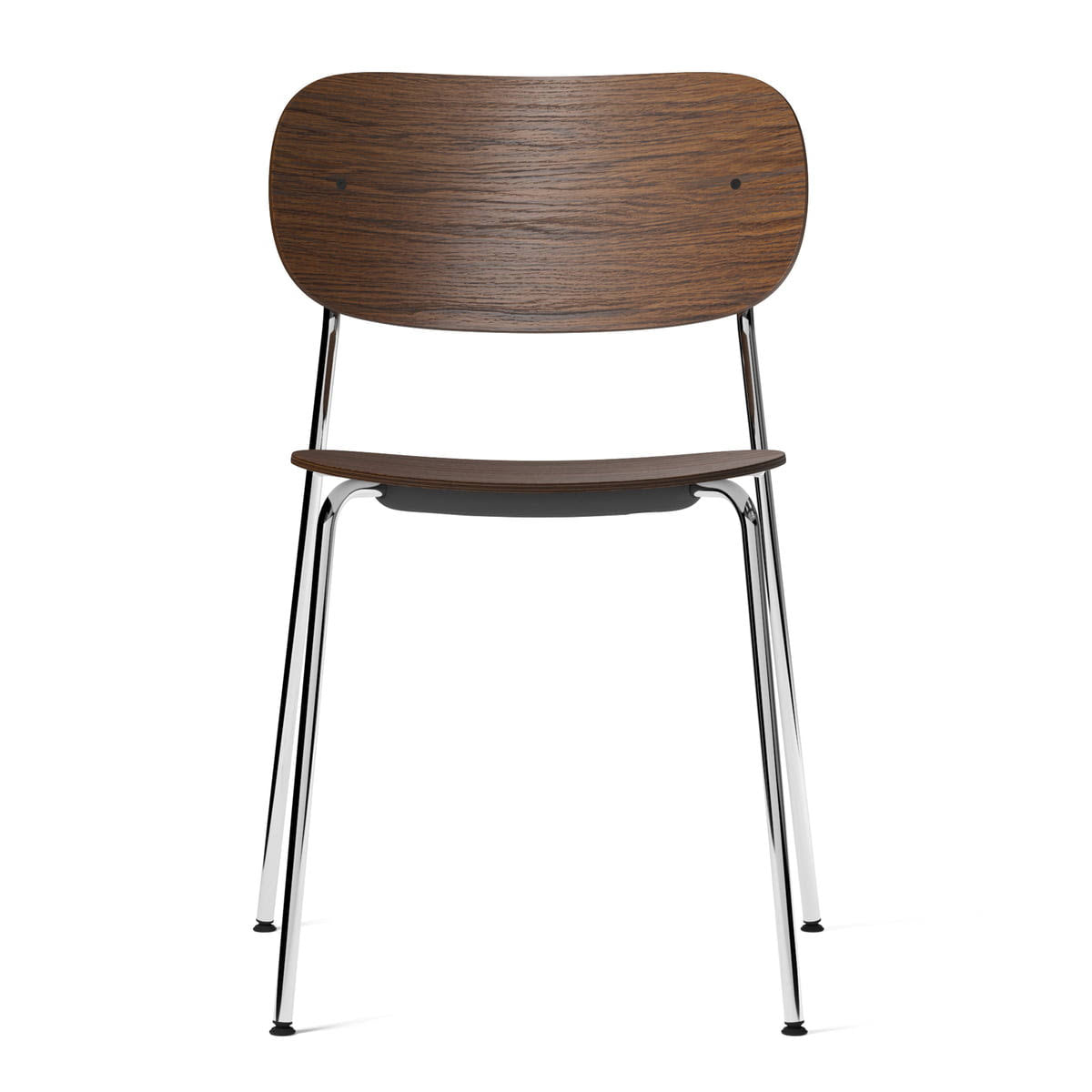 Menu - Co Dining Chair, Chrome / Dark Stained Oak APW5_B7WSU01