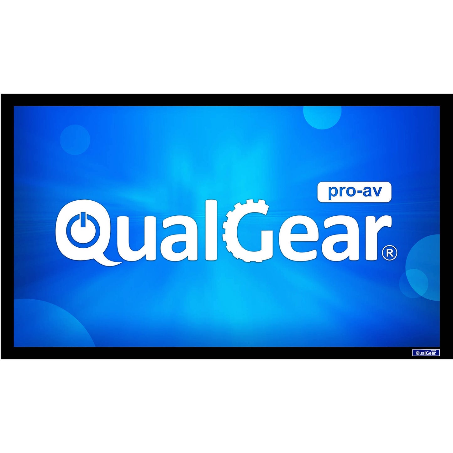 QualGear QG-PS-FF6-169-100-W 16:9 Fixed Frame Projector Screen, 100-inch 4K HD Ultra White 1.2 Gain CJD3_H2XGO12