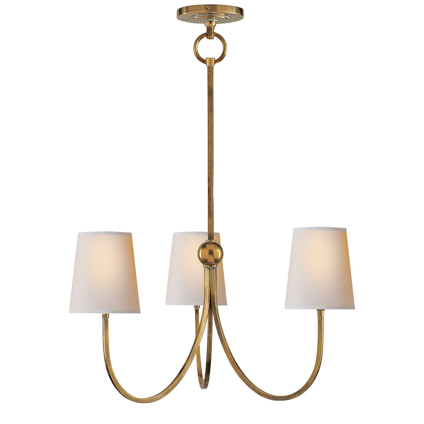 Visual Comfort-Reed Small Chandelier-TOB 5009HAB-NP DVK7_L9CMT11