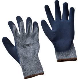 Global Industrial Ultra-Grip Foam Latex Coated Gloves, Poly/Cotton Knit, Black/Gray, Large 1pr - Pkg Qty 12 349L708 SBM1_S4ZHO01