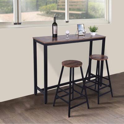 17 Stories Household Pub Table Counter Height Dining Table for Kitchen NOOK Dining Room 17 Stories ELS7_U3LQE52