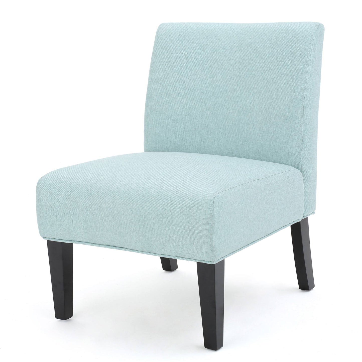 32x22 Blue and Black Contemporary Armless Accent Chair CTQ1_E8FLC28