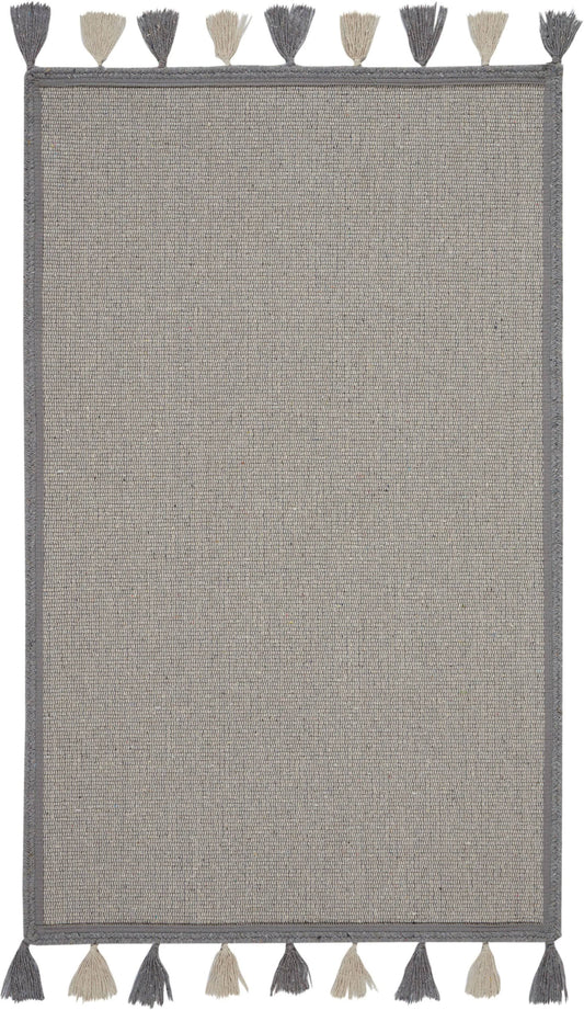 Nourison Otto DS600 Light Grey Area Rug 8& x 10&6x22 ARY8_D7DFK50