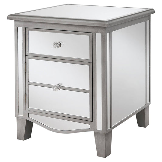 Park Lane End Table Silver Medium Convenience Concepts RJO4_A1GHH69