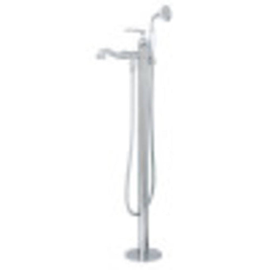 Kingston Brass KS7011RL Royale Single Handle Freestanding Roman Tub Faucet with Hand Shower, Polished Chrome NNF3_K9ZON36