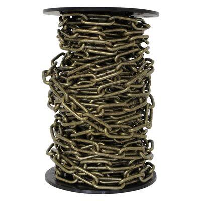 RCH Supply Company CH-S59-06-AB-72 Link Lighting Fixture Metal Chain or Chain Break Color: Antique Brass OQP7_M9GAH30