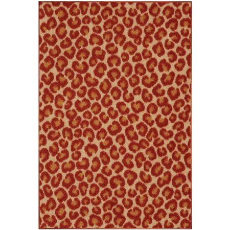 Cheetah Big Cat Area Rug for Living Room, Dining Room, Kitchen, Bedroom, Kids, Made in USA - 5 x 8, Multicolor MSI1_V9FHJ95