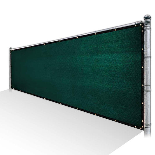 ColourTree 6 ft. x 169 ft. Green Privacy Fence Screen HDPE Mesh Windscreen with Reinforced Grommets for Garden Fence (Custom Siz CHJ2_M3FBQ04