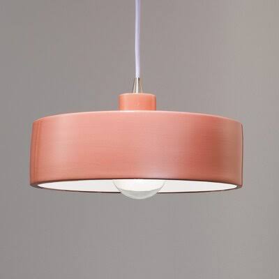 Logan 1 - Light Single Drum Pendant AllModern Finish: Brushed Nickel, Shade Color: Carrara Marble BSI5_N0LQU49