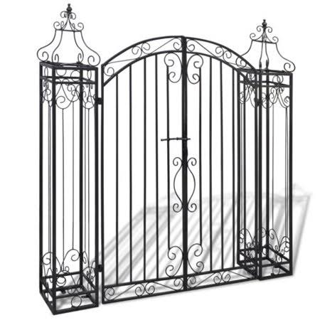 Fleur De Lis Living Rose Iron Arbour Gate HZO1_R8FSY88