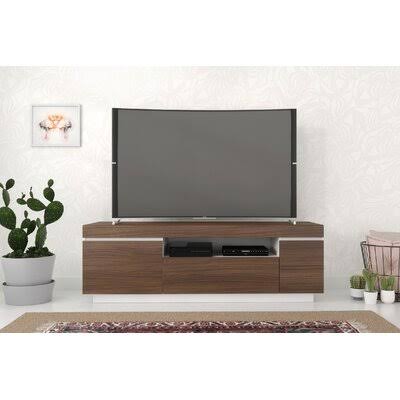 TV Stand for TVs Up to 65x22 Ivy Bronx Color: Walnut EII7_G8DUW40