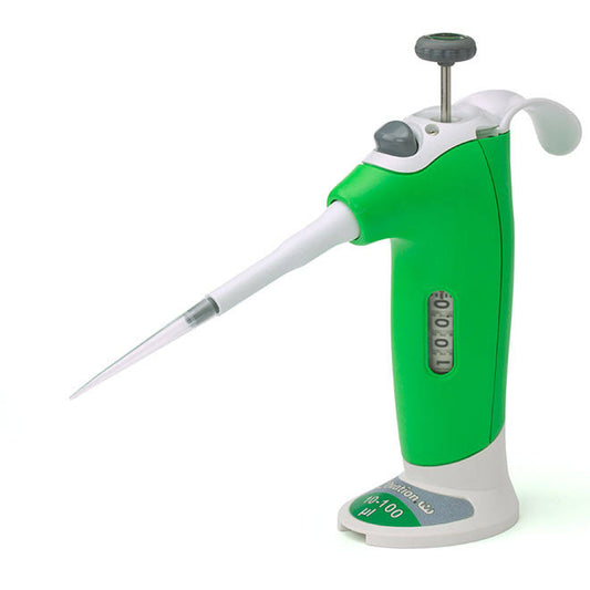 VistaLab Ovation M M Mechanical Volume Set Pipette, Green, 10 to 100 UL VED9_C9FCU32