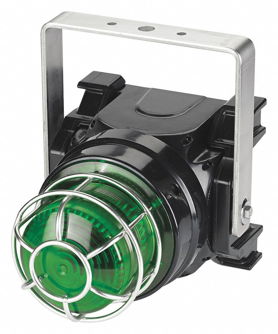 Federal Signal G-STR-230-T-G Strobe Light,Green,Xenon,0.34A,Brckt MNT JGG2_R0CQJ70