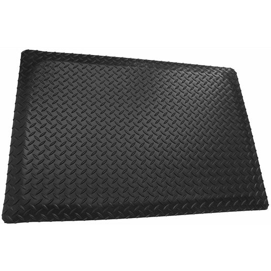 Rhino Anti-Fatigue Mats Black 3 ft. x 9 ft. x 9/16 in. Diamond Plate Anti-Fatigue Mat DCK8_N2HJC07