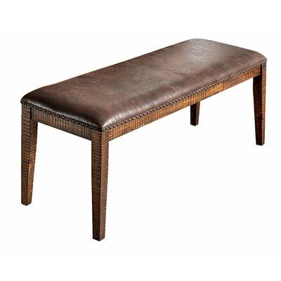 Agustine Faux Leather Bench Union Rustic OMQ5_T9VHX96