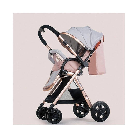 (Grey Pink) Light Stroller Child Portable Folding Umbrella Car, Bebe Pocket Carriages 5.8kg GBU2_Z9KTU42