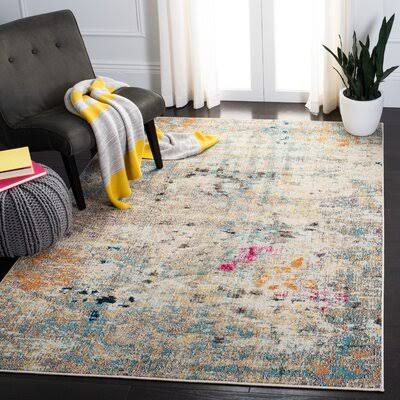 Abingt Beige/Gray Area Rug 17 Stories Rug Size: Rectangle 9 x 12 SWJ2_K9NPY41