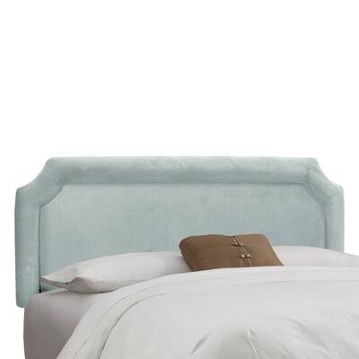 Zurich Upholstered Panel Headboard Size: King, Upholstery: Velvet Pool IHF8_M0IDZ08