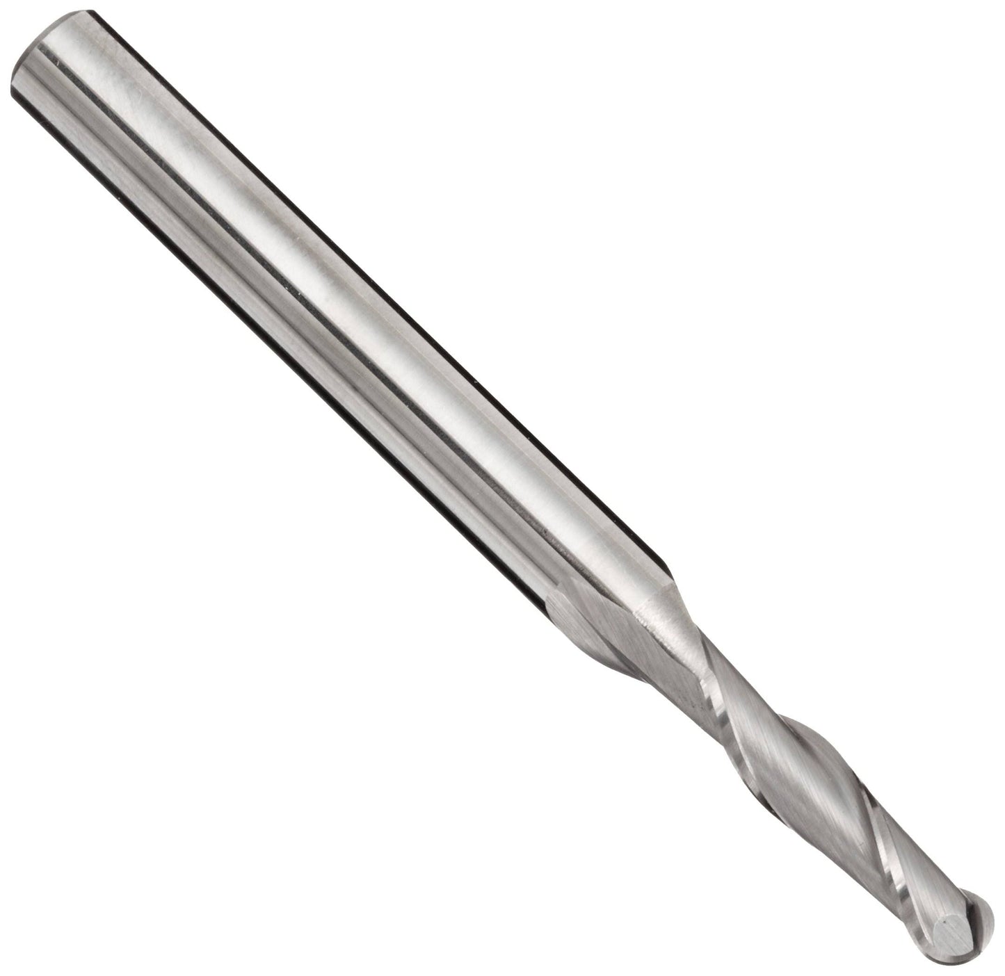 Melin Tool Amg-b Carbide Ball Nose End Mill Uncoated Bright Finish 30 Deg Helix 2 Flutes 4 Overall Length 1 Cutting Diameter Sha GIT6_K8WVC51