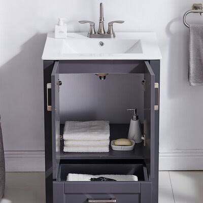 Bathroom Vanity Latitude Run Base Finish: Dark Gray GAV2_X2PKL26