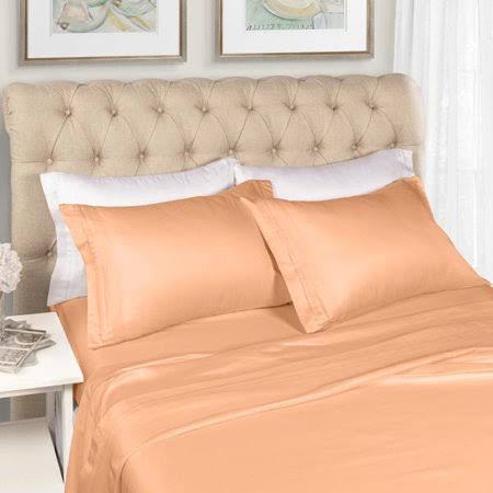 GoLinens 1500-Thread Count 100% Egyptian Cotton Luxurious Solid Sheet Set with Deep Pockets Dusted Rose / Full, Pink UGA3_S2MXZ37